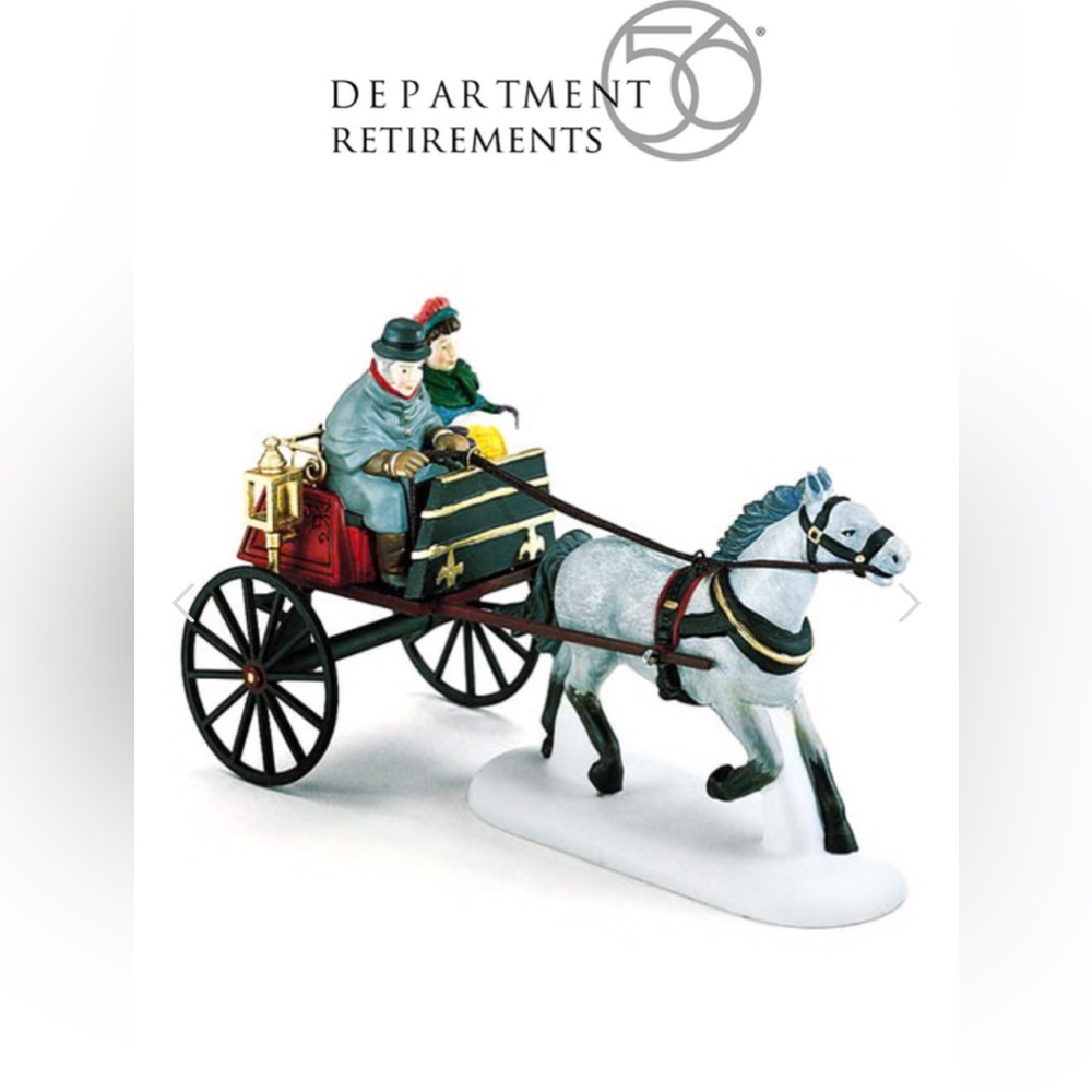 Department 56 Dickens Red Christmas Sulky
